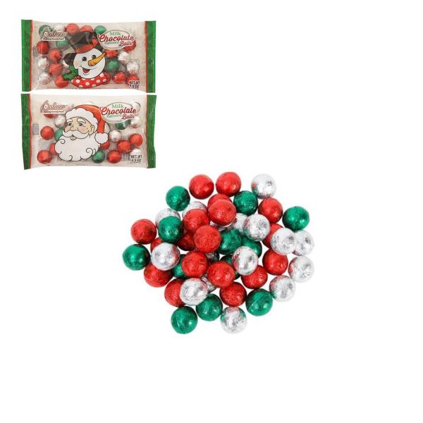 Christmas Palmer Milk Chocolate Balls ~ 4.5oz bag