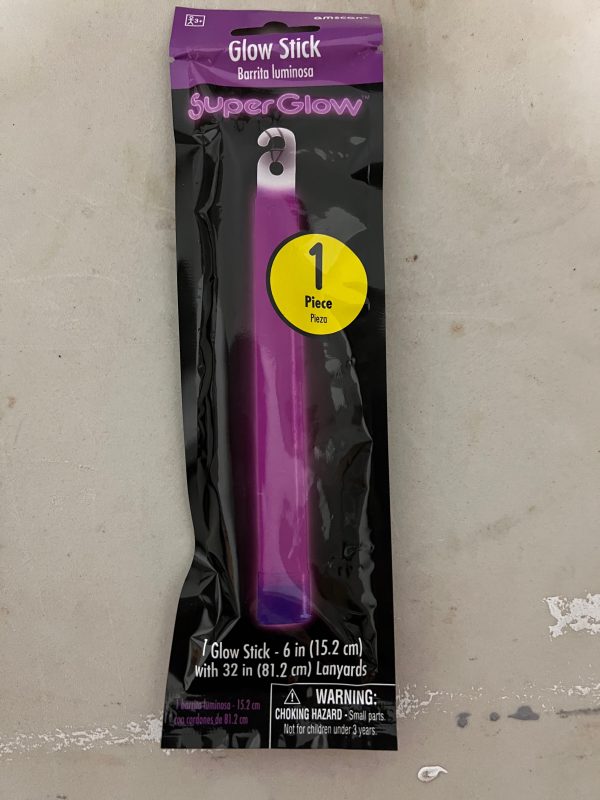 Glow Stick 6″ with 32″ lanyard – Purple