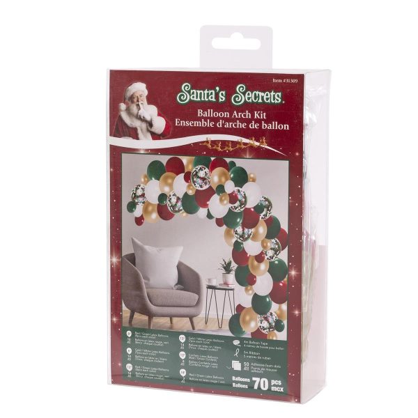 Santa Secrets Balloon Garland Arch ~ 70 pieces