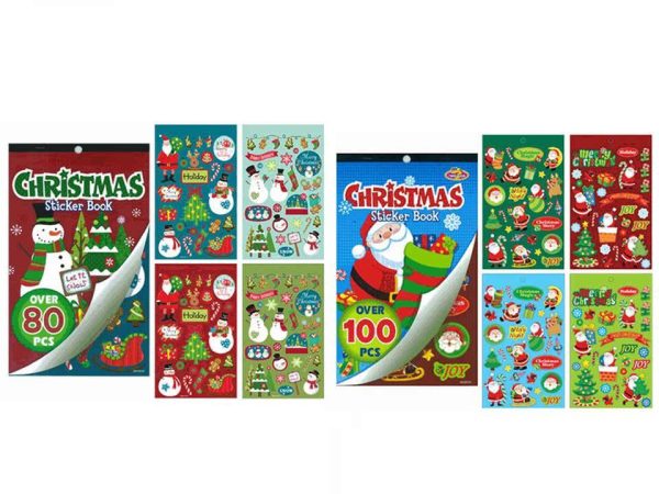 Christmas Sticker Book with Glitter