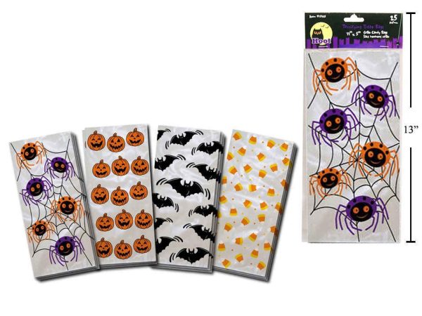 Halloween Printed Cello Candy Bags – 5″ x 11″ ~ 25 per pack