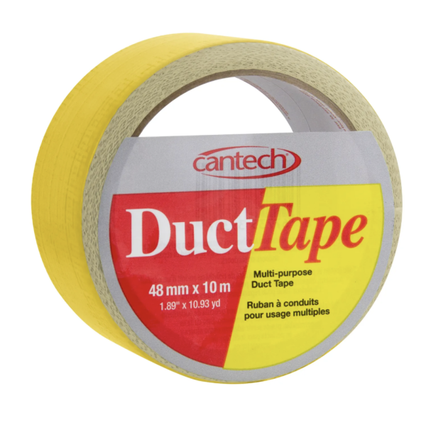Cantech Yellow Duct Tape ~ 48mm x 10M