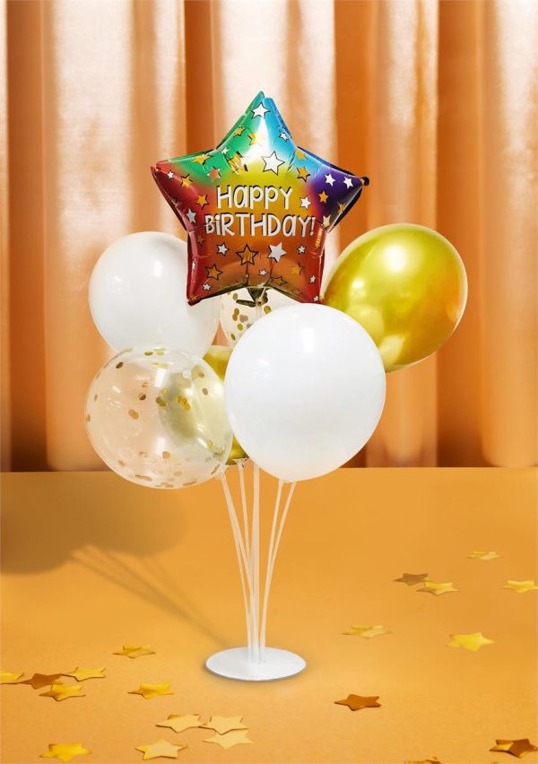 Let’s Party Balloon Centerpiece Kit “Happy Birthday” ~ 7 pieces
