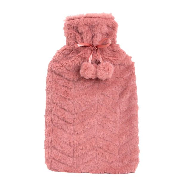 Nordic Trail Hot Water Bottle – 1.7L ~ Pink Plush