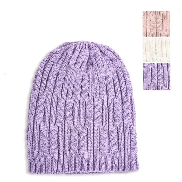 Nordic Trails Girls Cable Knit Beanie