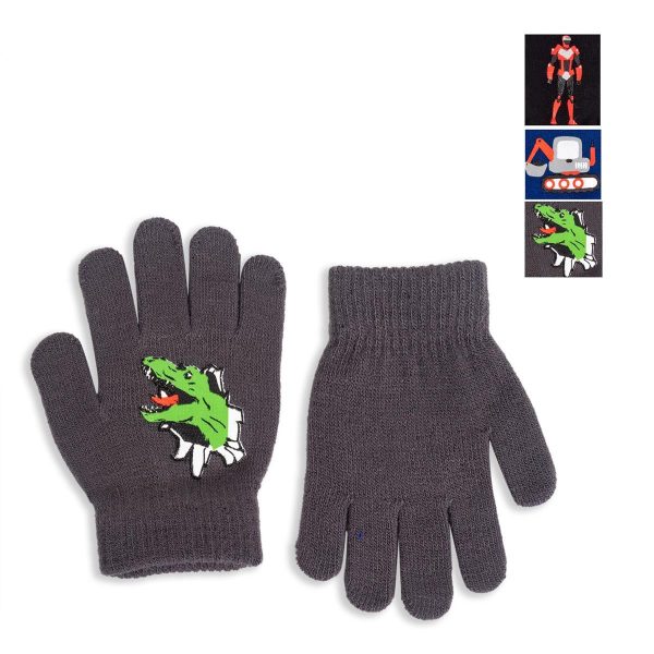 Nordic Trail Boys Knit Magic Gloves with Characters