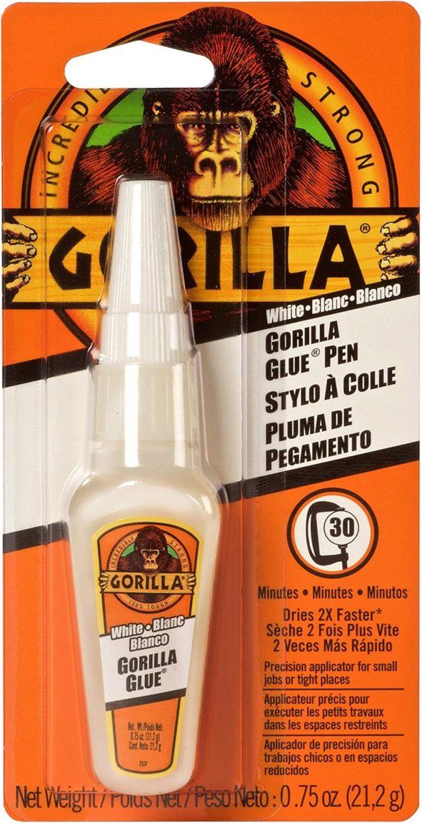 Gorilla Glue – Dries White ~ 0.75oz Glue Pen