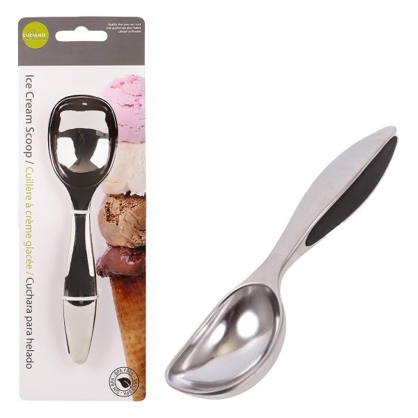 Luciano Gourmet Ice Cream Scoop with Rubber Grip