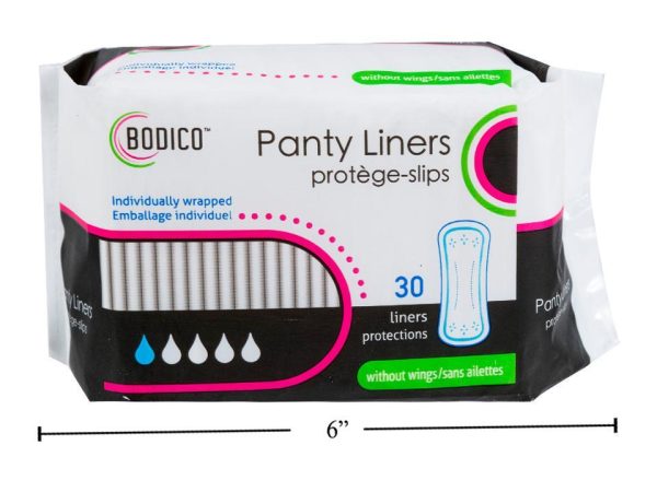 Bodico Thin Panty Liners without Wings ~ 30 per pack