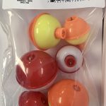 Assorted Plastic Bobbers ~ 6 per pack