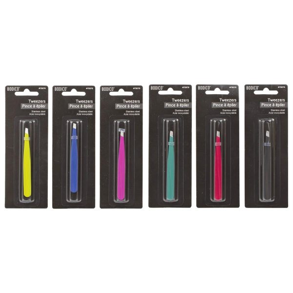 Bodico Colorful Rubber Finish Tweezers – 9.5cm