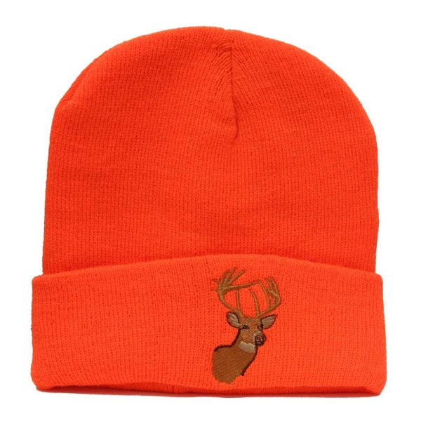 Backwoods Fluorescent Orange Thinsulate Toque with Deer