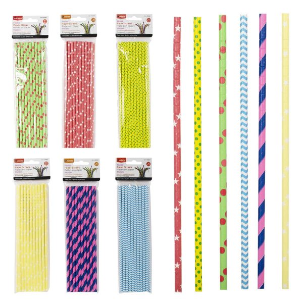 Luciano Flexible Paper Straws ~ 20 per pack