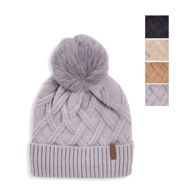 Nordic Trail Ladies “Aneira” Brushed Lined Toque with Pom Pom