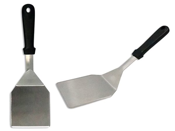 BBQ Plastic Handle Stainless Steel Griddle Spatula ~ 12.8″