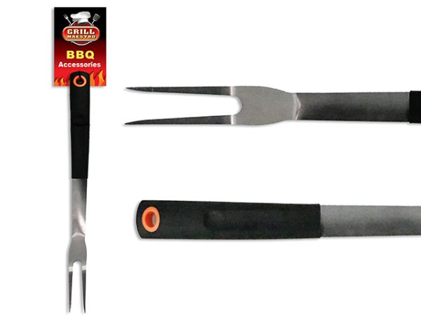 BBQ Rubber Handle Fork ~ 15.9″L