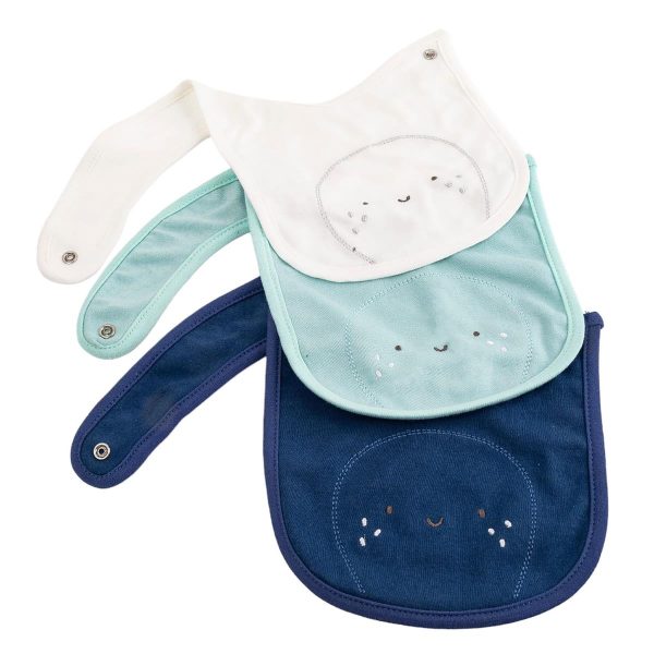 Tootsie Baby Boy Bibs ~ 3 per pack