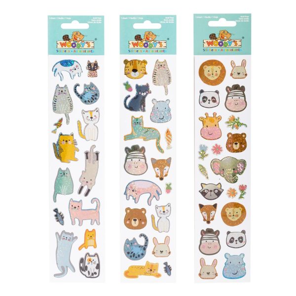 Woody’s Micro Stickers ~ Comfy Animals