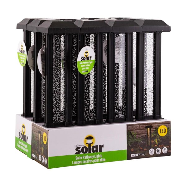 Solar LED Warm Pathway Stake Light – 2.95″ x 12″ ~ 12 per display