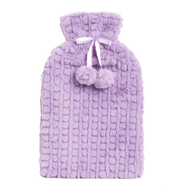 Bodico Hot Water Bottle – 1.7L ~ Purple Plush