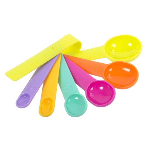 Luciano Plastic Colored Measuring Spoons ~ 6 per set