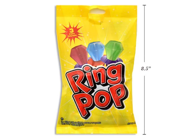 Topps Ring Pops – 10gram ~ 3 per pack