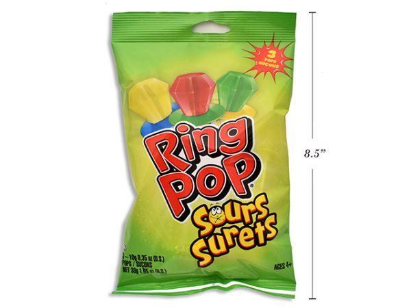 Topps Sour Ring Pops – 10gram ~ 3 per pack