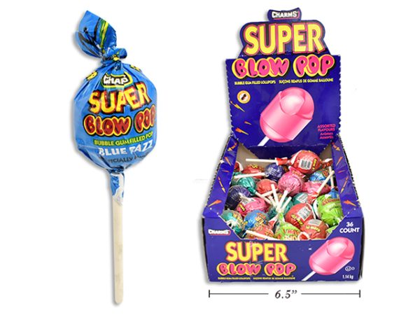 Charms Super Blow Pop ~ 36 per display