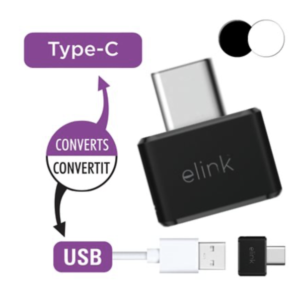 eLink USB-A to USB-C Adapter