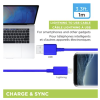 eLink Lightning to USB Charge & Sync Cable - 1M / 3.3' ~ BLUE - Image 3