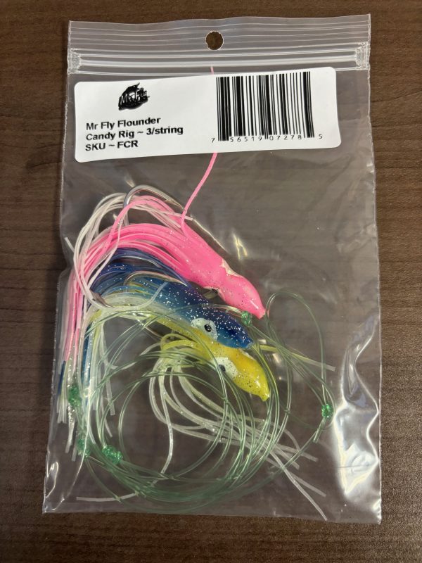 Mr Fly Flounder Candy Rigs ~ 3 per string