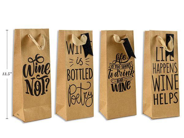 Bottle Gift Bag ~ Wine Sayings
