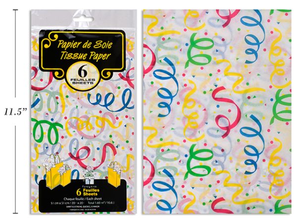 Tissue Paper – Confetti ~ 6 per pack