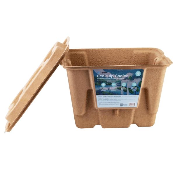 Cyropak EcoPulp Cooler with Lid ~ 16 quart – holds 20 cans