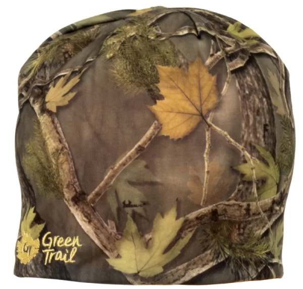 Green Trail Reversible Camouflage / Fluorescent Orange Beanie Toque