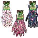 Printed Garden Gloves with Grip Dots