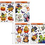 Halloween Glitter Window Clings ~ 4 assorted
