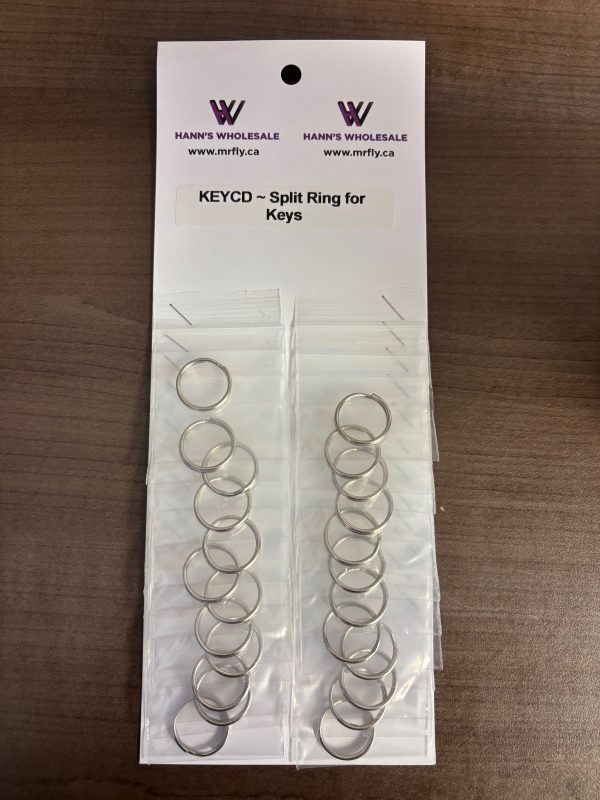 Split Ring for Keys ~ 1 per pack – 24 per card