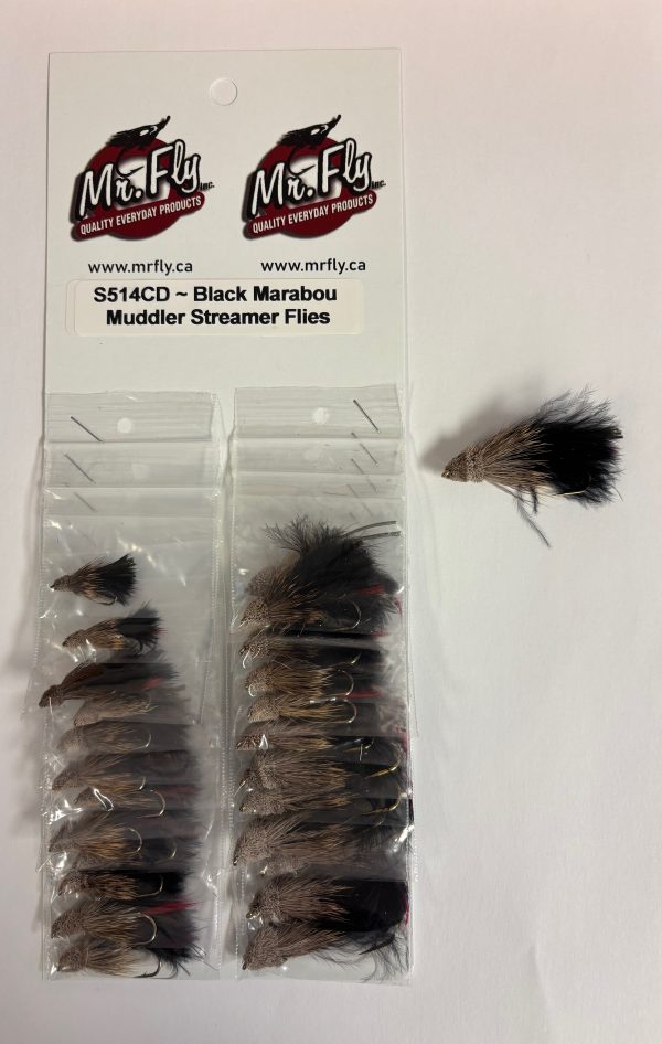 Black Marabou Muddler Streamer