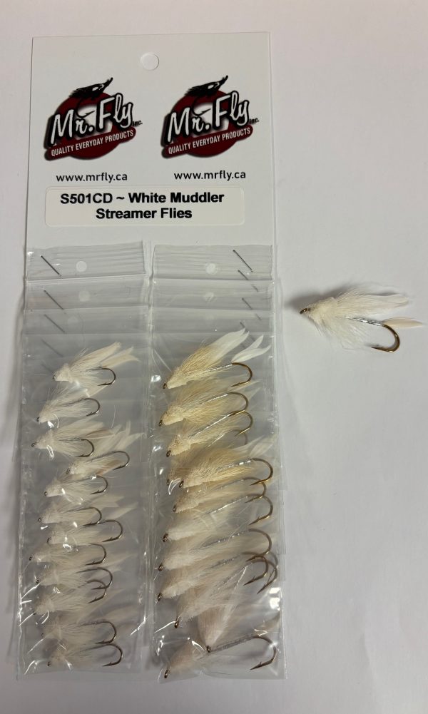White Muddler Streamer