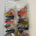 Mr Fly / Lucky Strike Spot Willowleaf Spinner with Fly ~ 24 per card