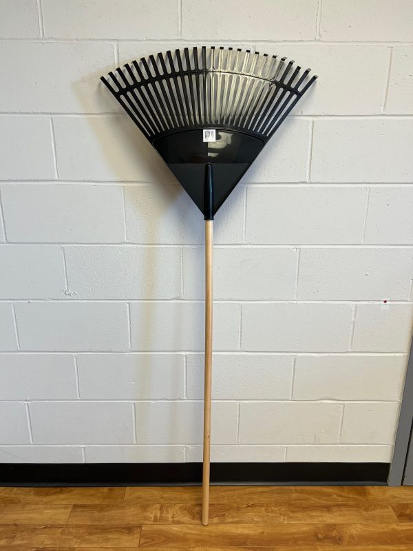Lawn & Garden 24″ Wide Poly Rake with 26 Tines and Wooden Handle ~ Case of 12