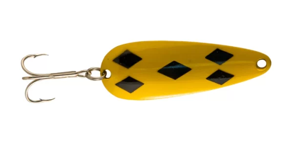 Len Thompson Original Series No. 0 – 2-1/2″ – 5/8oz ~ Yellow & Black Five of Diamonds
