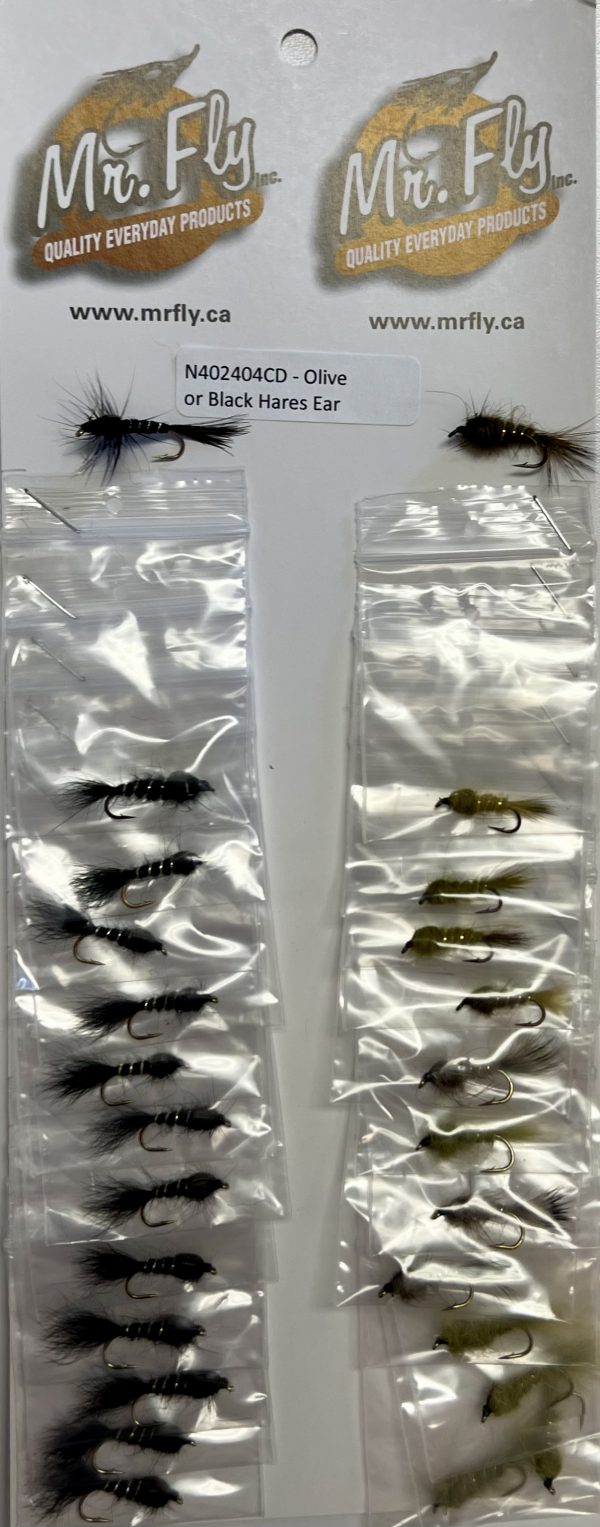 Olive Hares Ear & Black Hares Ear Nymph
