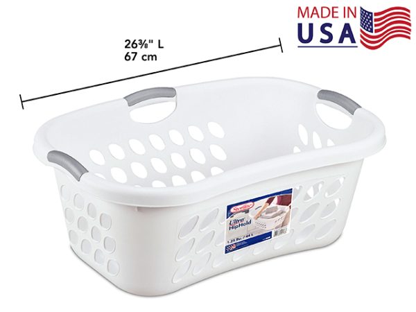 Sterilite Ultra Hiphold Laundry Basket – White ~ 44L