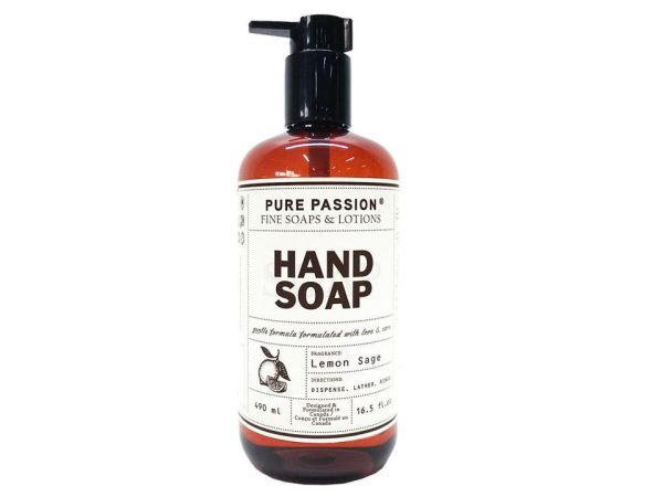 Pure Passion Hand Soap – Lemon Sage ~ 490ml / 16.5oz