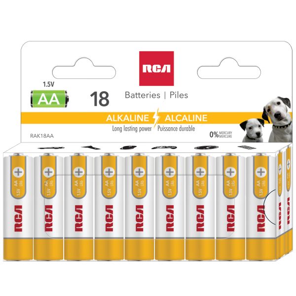 RCA Alkaline “AA” Batteries ~ 18/pack