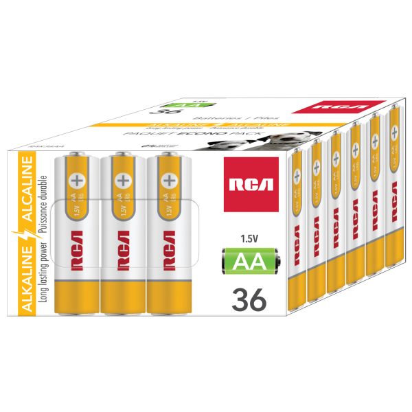 RCA Alkaline “AA” Batteries ~ 36/pack