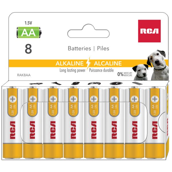 RCA Alkaline “AA” Batteries ~ 8/pack