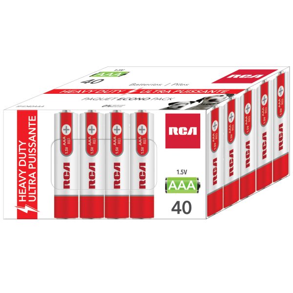 RCA Heavy Duty “AAA” Batteries ~ 40/pack